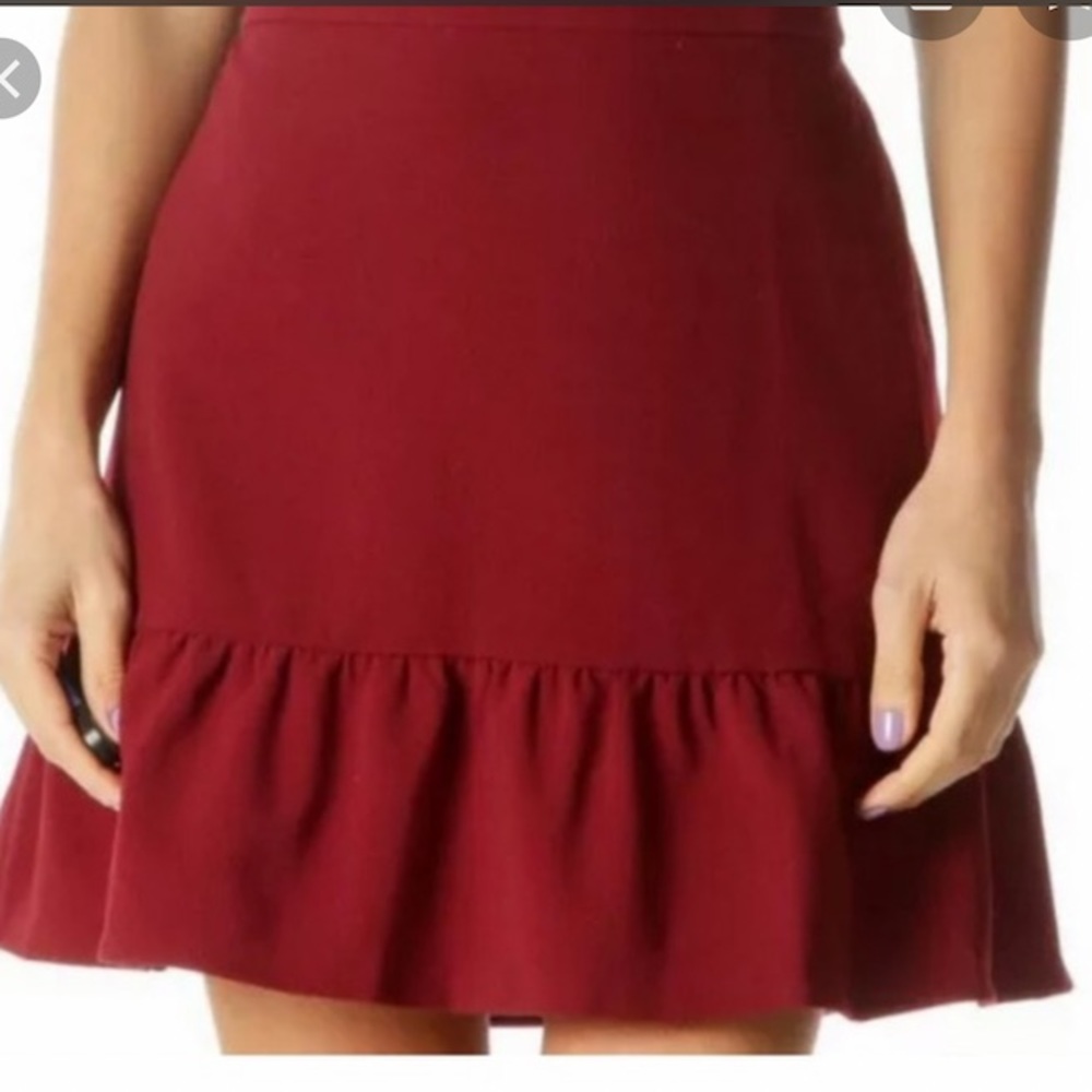 J Crew Maroon Mini Skirt